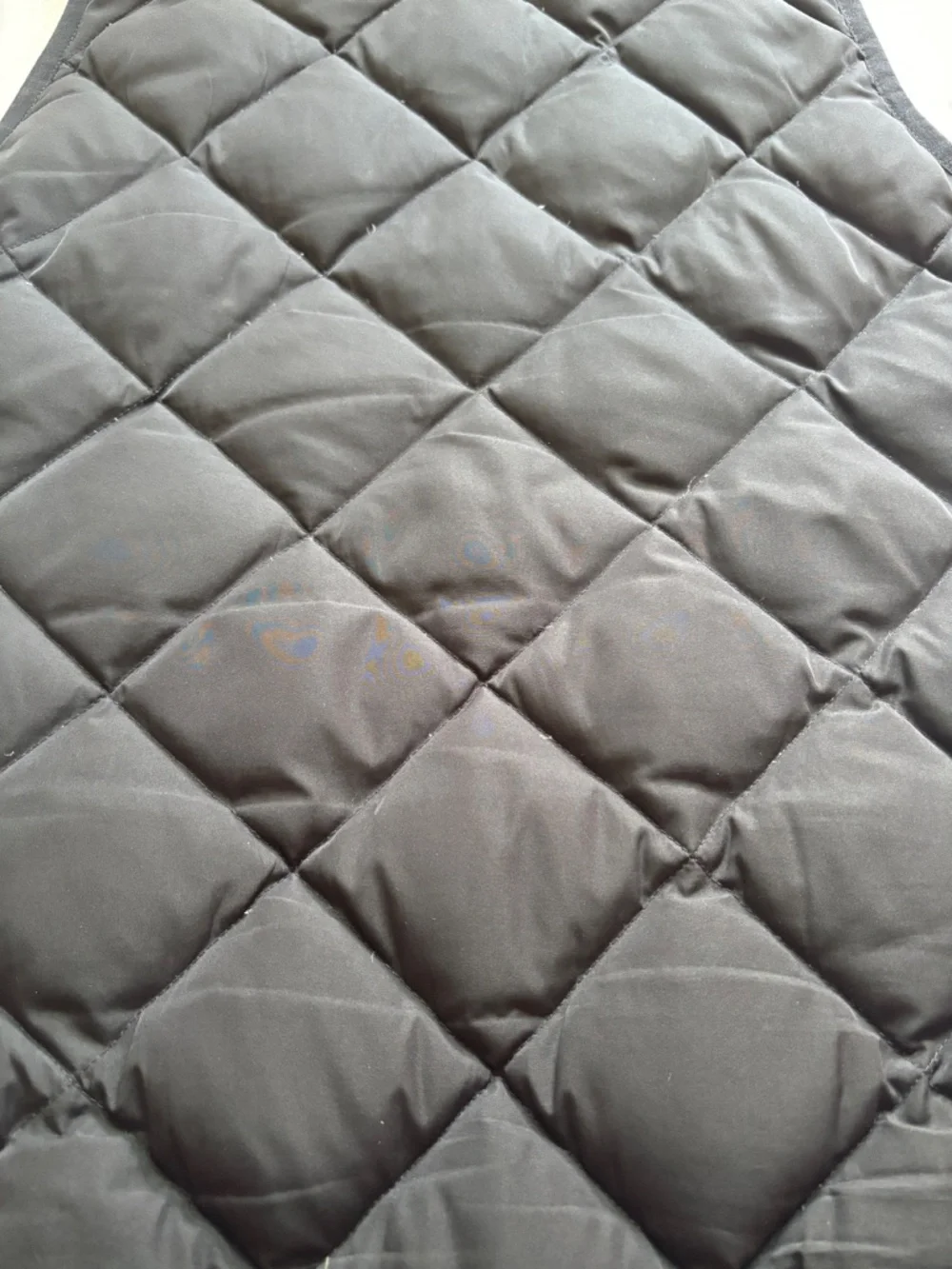 Classic Quilted Puffer Vest Black Full Zip Pockets XS J.Crew